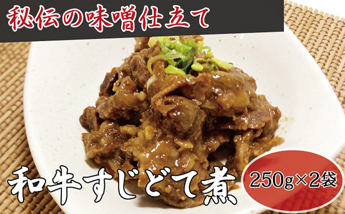 【髙木精肉店手作り】和牛すじ どて煮 250g×2袋