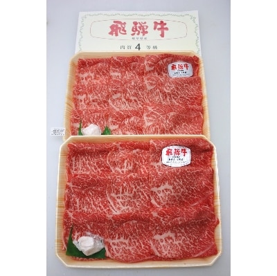 飛騨牛A3・A4等級モモ・カタスライス(すき焼き、しゃぶしゃぶ)【配送不可地域：離島】