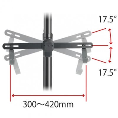 ミノウラのバイクタワー25D　自転車展示台　2台用　シルバー