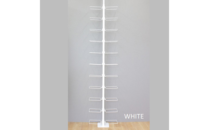 シューズラック スリム シューズ収納 シューズラック両面 白