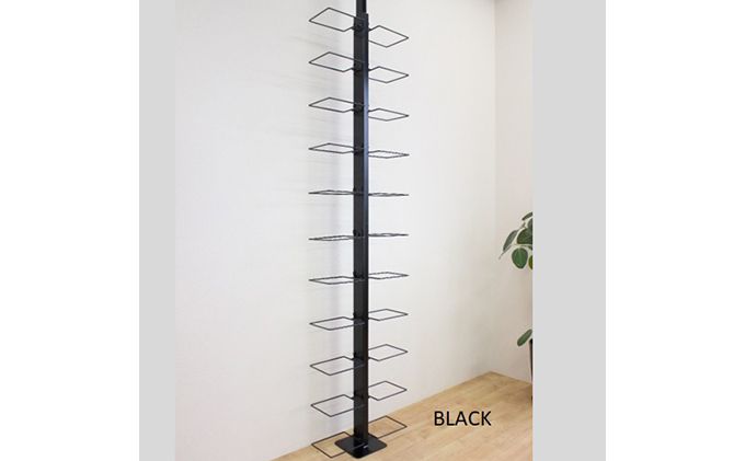 シューズラック スリム シューズ収納 シューズラック両面 黒