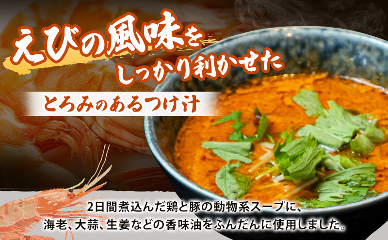 中華そば 坂井田 海老辛つけ麺 4食 セット ラーメン 麺 冷凍 生麺 スープ らーめん コシ コク 拉麺 海老 えび エビ 辛い お取り寄せ ギフト 名店の味 送料無料 岐阜県 安八町