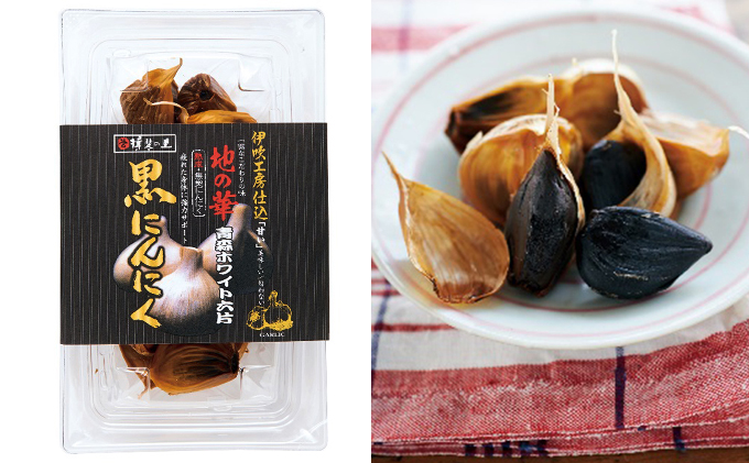 青森ホワイト六片熟成黒ニンニク　大玉とバラのお試しセット
