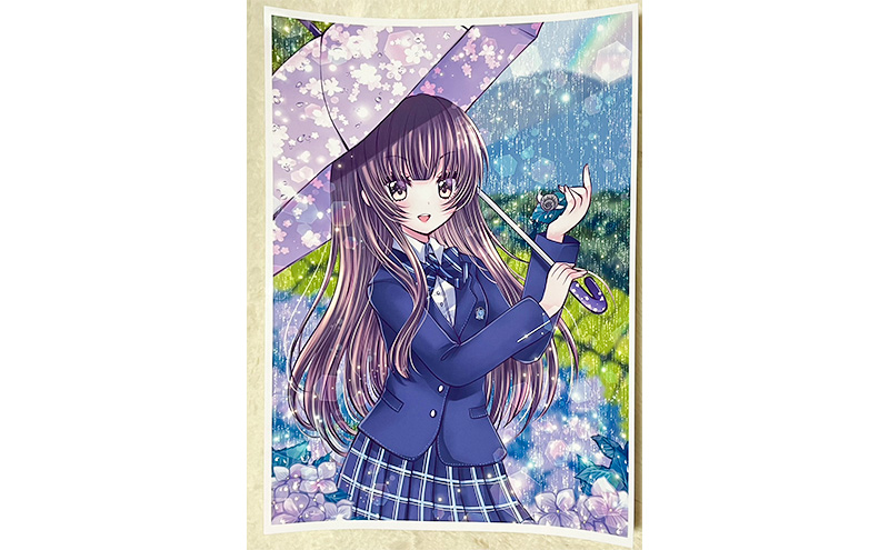 如月れいな ふるさと納税限定セット（イラスト集3冊、キーホルダー4種、限定A4ポスター1枚）