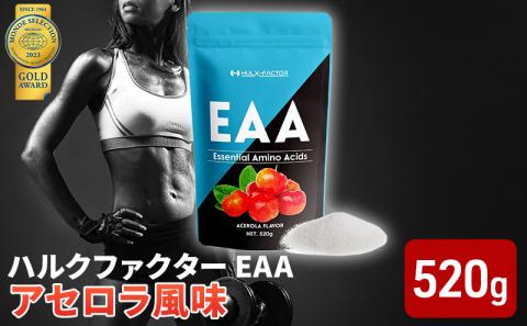 ハルクファクター EAAアセロラ風味 人工甘味料不使用大容量 520g 必須アミノ酸 BCAAプロテイン 人気 おいしい 筋トレ サプリメン 美容燃焼系 ダイエットサプリ国産