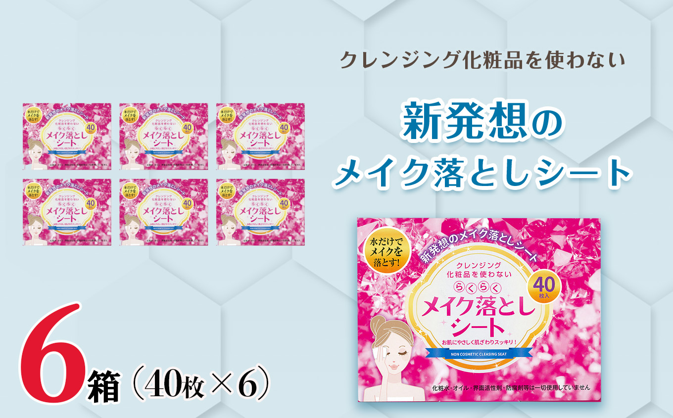 メイク落としシート４０枚×６箱