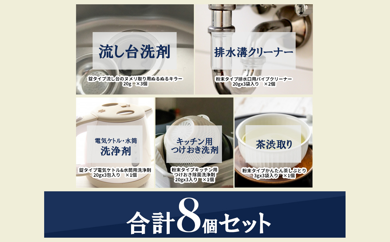 台所にあったらいいね!洗浄剤ｾｯﾄ