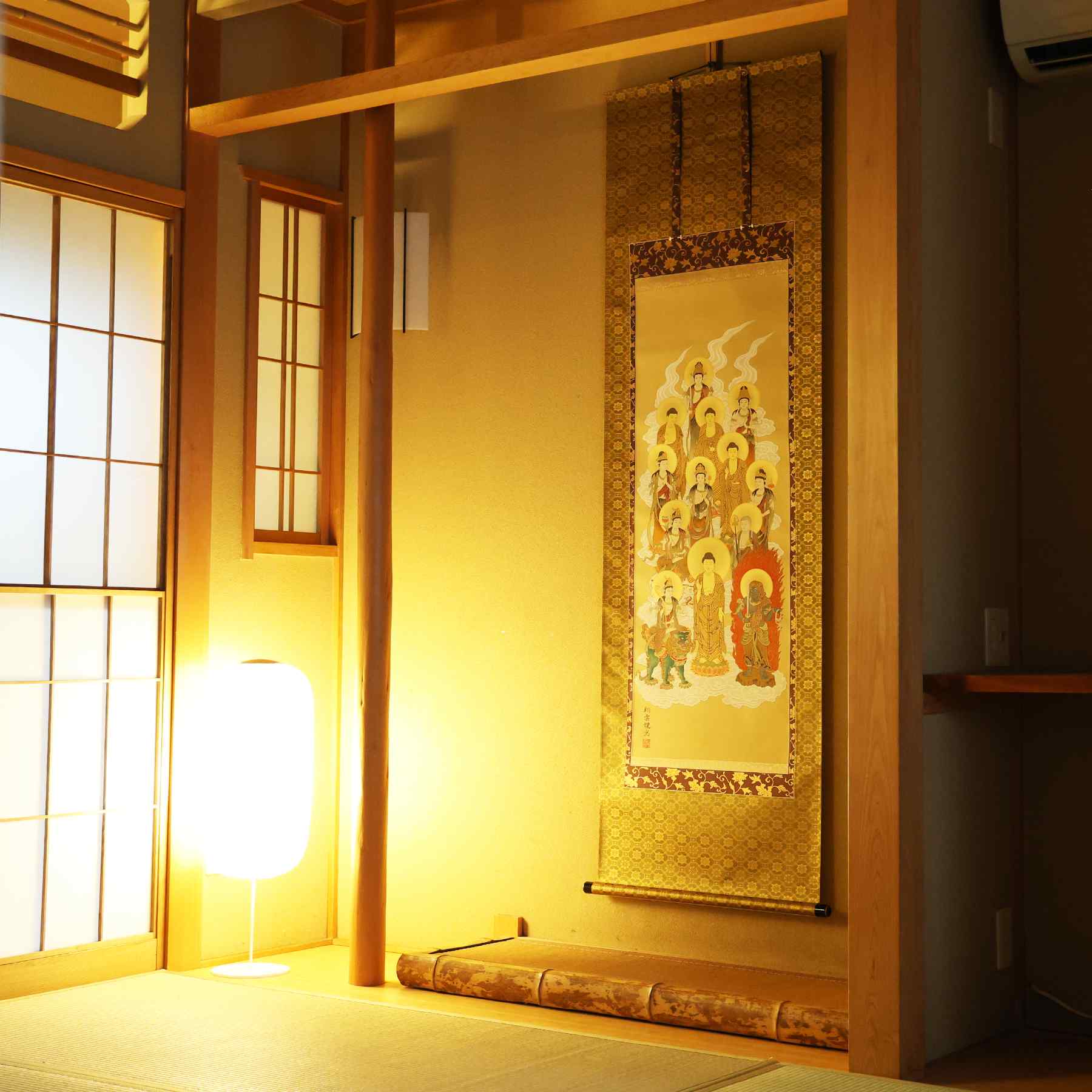 掛軸 「十三佛」 松井翔雲 尺五立