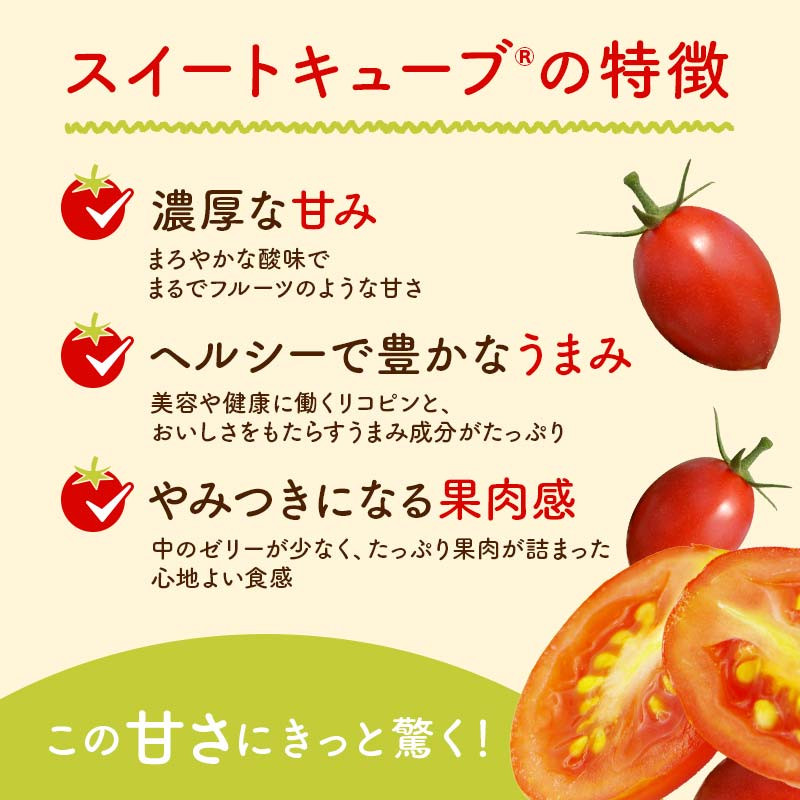 高糖度 プレミアムミニトマト スイートキューブ 1kg さかほぎ農場 F6M-129