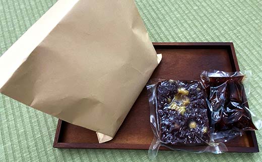 さかほぎ 小栗正幸さんちの大きな栗むし羊羹と普通の渋皮煮 栗 栗むし羊羹 羊羹 ようかん 栗ようかん 渋皮煮 スイーツ 和菓子 秋 F6M-141