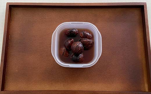 さかほぎ 小栗正幸さんちの大きな栗むし羊羹と普通の渋皮煮 栗 栗むし羊羹 羊羹 ようかん 栗ようかん 渋皮煮 スイーツ 和菓子 秋 F6M-141