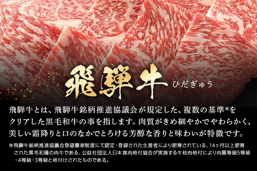 【冷蔵配送】飛騨牛 A5等級 ロース焼肉用 500g 焼肉 焼き肉 バーベキュー BBQ キャンプ アウトドア