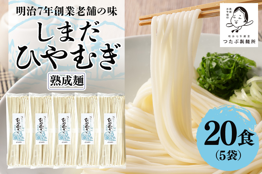 島田ひやむぎ 5袋(20食)セット 冷麦 冷や麦 島田麺 しまだ麺 乾麺