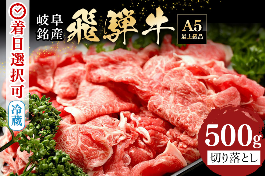【冷蔵配送】飛騨牛 A5等級 切り落とし 500g