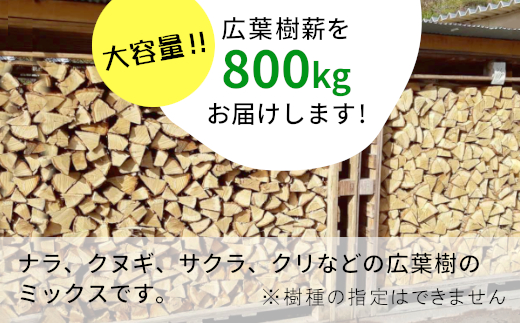 広葉樹薪 中～大割 約800kg (岐阜県・愛知県限定) 中割 大割 薪ストーブ アウトドア キャンプ 焚火 暖炉 楢 ナラ 薪 まき 雑貨 日用品 東白川村
