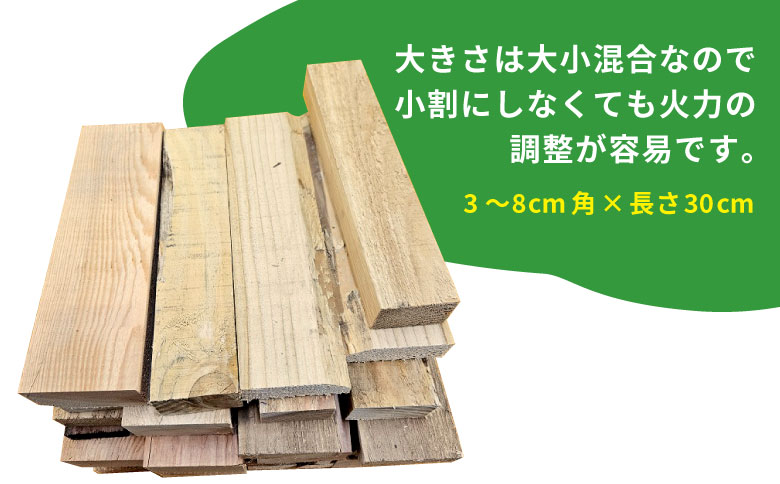 針葉樹角材薪 約15kg スギ薪 ヒノキ薪 木工端材 角材 焚付 焚き火 針葉樹 小割 薪ストーブ アウトドア キャンプ 薪 スギ ヒノキ 焚火 暖炉 東白川村