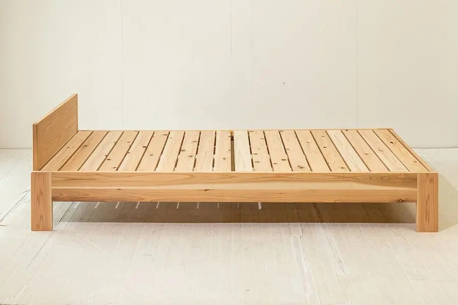 コダマベッド セミダブル 家具 インテリア寝具 寝具 ベッド ベッドフレーム 岐阜県産 杉 杉材 スギ 天然木 無垢材 オイル仕上げ おしゃれ インテリア 日用品 東白川村 【北海道・沖縄県・離島配送不可】
