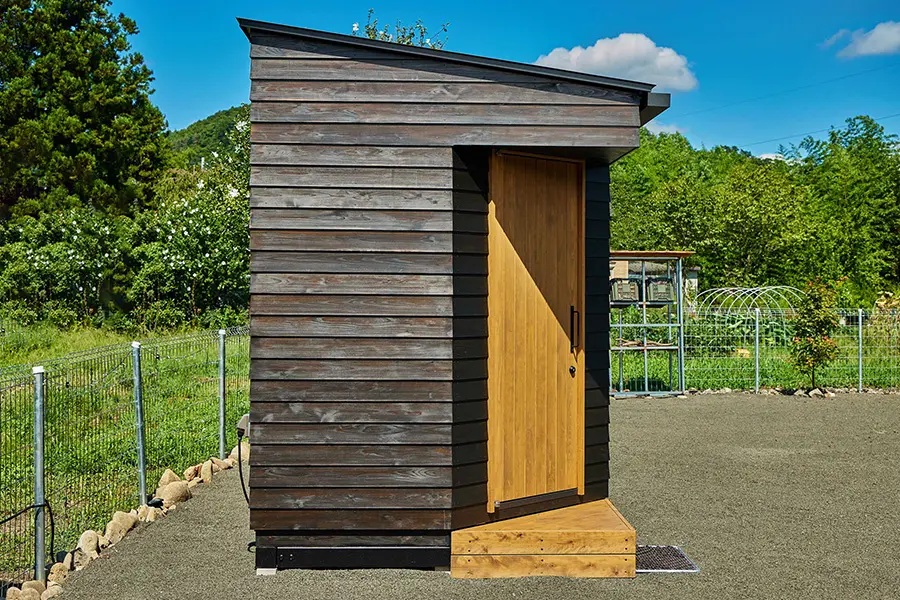 コダマベース 外装ヒノキ無垢仕様 / 内装ヒノキ材 動かせる小屋 小屋 タイニーハウス 東農杉 東濃檜 ベーシックモデル ヒノキ材無垢 東白川村 【北海道・沖縄県・離島配送不可】