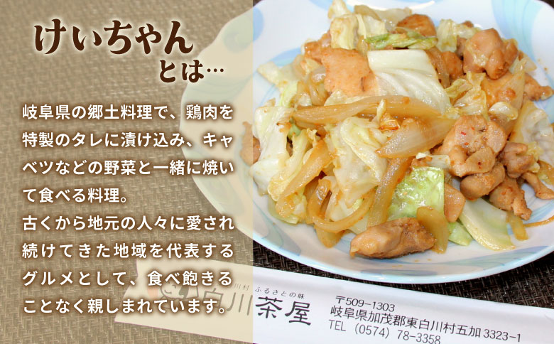 けいちゃん 2袋 手作り 郷土料理 鶏肉 もも肉 むね肉 ひね肉 親鶏 親鳥 味付け肉 味付き ごはんのおとも タレ おかず 簡単おかず