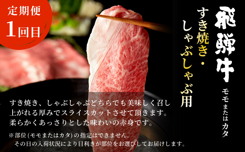 飛騨牛 赤身プレミアム定期便 全3回 すき焼き しゃぶしゃぶ ステーキ 焼肉 BBQ モモ カタ ヒレ 贅沢 贈り物 3ヶ月 定期 おすすめ 選べる 人気 飛騨 牛 肉 和牛 黒毛和牛 ブランド牛 養老ミート