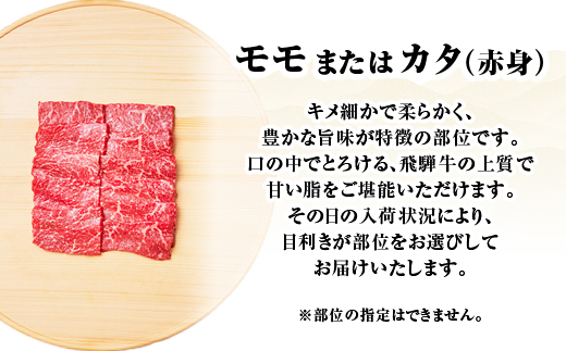【最短発送】 贅沢！ 飛騨牛 モモまたはカタ 焼肉用 1kg 4～6人前 牛肉 和牛 肉 焼肉 BBQ 霜降り カルビ 赤身 モモ カタ 東白川村 岐阜 養老ミート