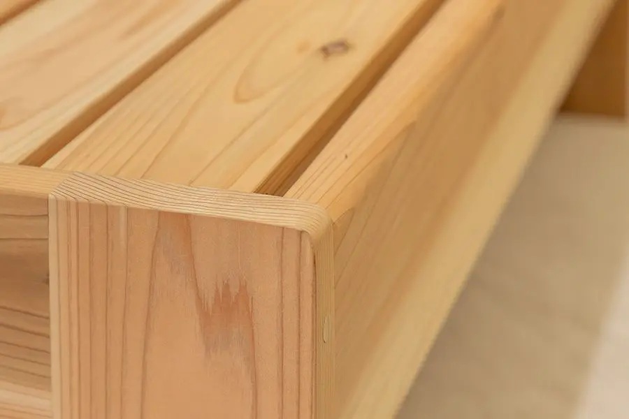 コダマベッド セミダブル 家具 インテリア寝具 寝具 ベッド ベッドフレーム 岐阜県産 杉 杉材 スギ 天然木 無垢材 オイル仕上げ おしゃれ インテリア 日用品 東白川村 【北海道・沖縄県・離島配送不可】