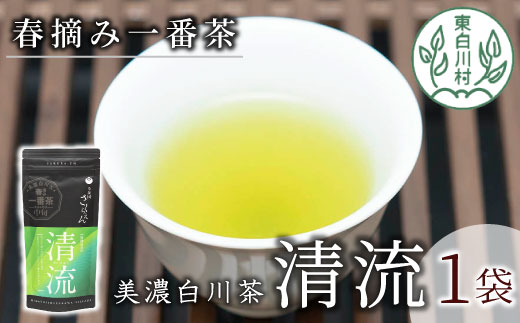 香りと味の調和 特選煎茶「清流-せいりゅう-」お試し1袋 80g 茶蔵園 緑茶 日本茶 煎茶 茶葉 お茶 東白川村