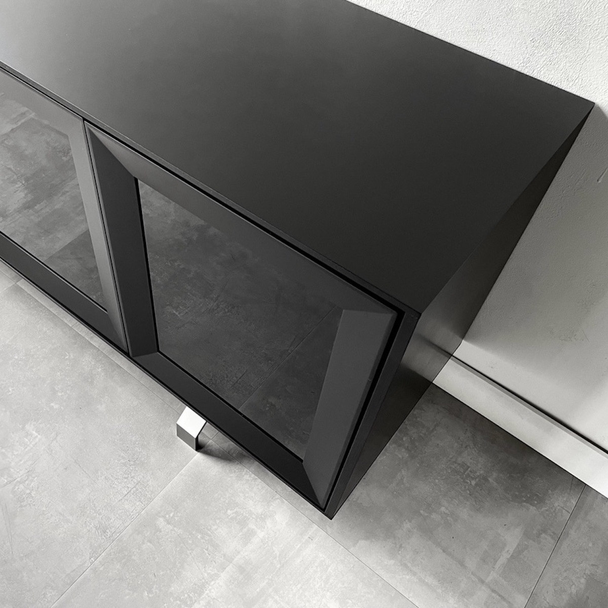 松永工房 MASTER PIECE サイドボードN180 ブラックカラー モダンテイスト シンプルデザイン 木製 ローボード キャビネット リビング収納 ラグジュアリー マスターピース【配送不可：沖縄・離島】