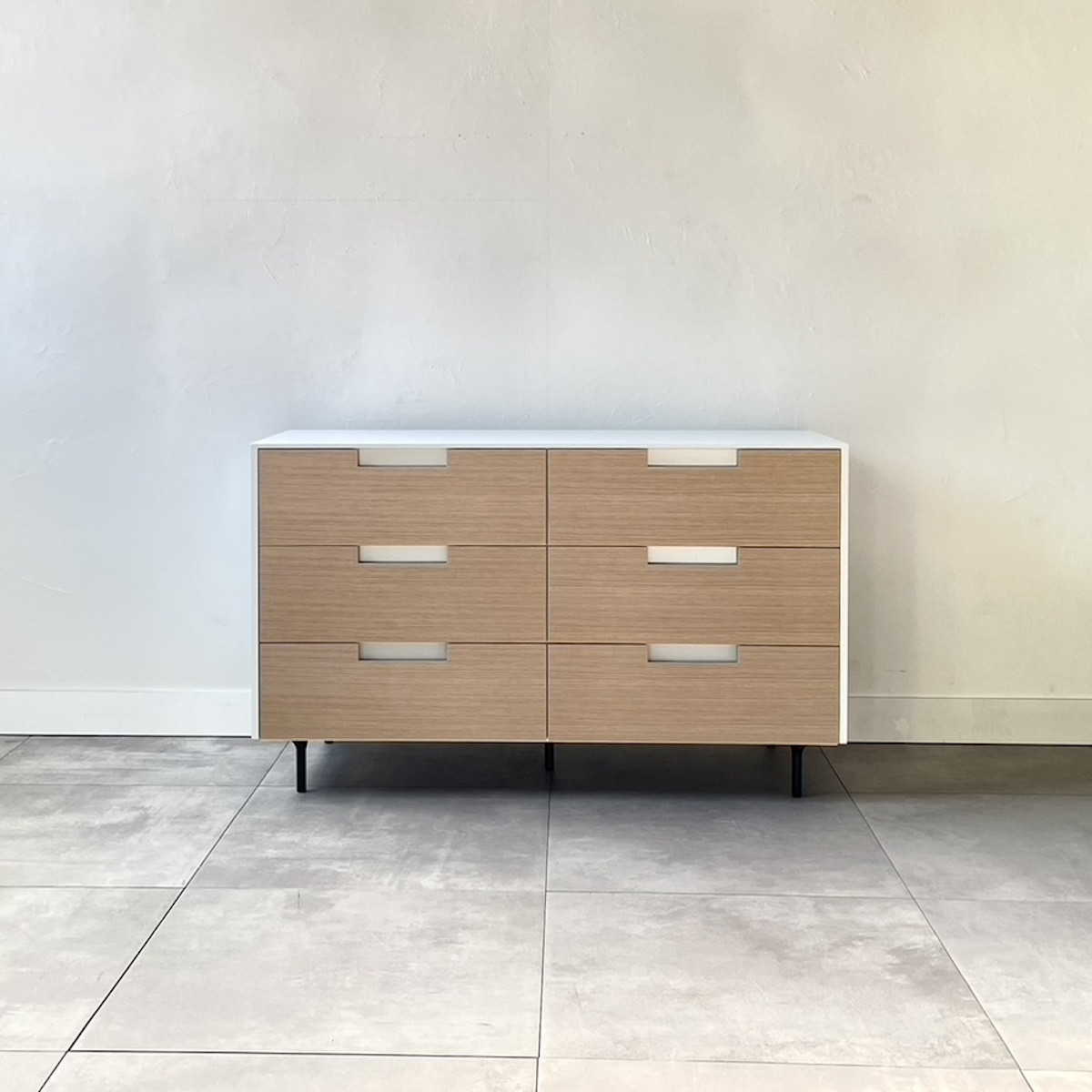 松永工房 MASTER PIECE ローチェスト120 ナチュラルカラー×ホワイトカラー モダンテイスト シンプルデザイン 木製 衣類収納 引き出し収納 ローボード 北欧インテリア マスターピース【配送不可：沖縄・離島】