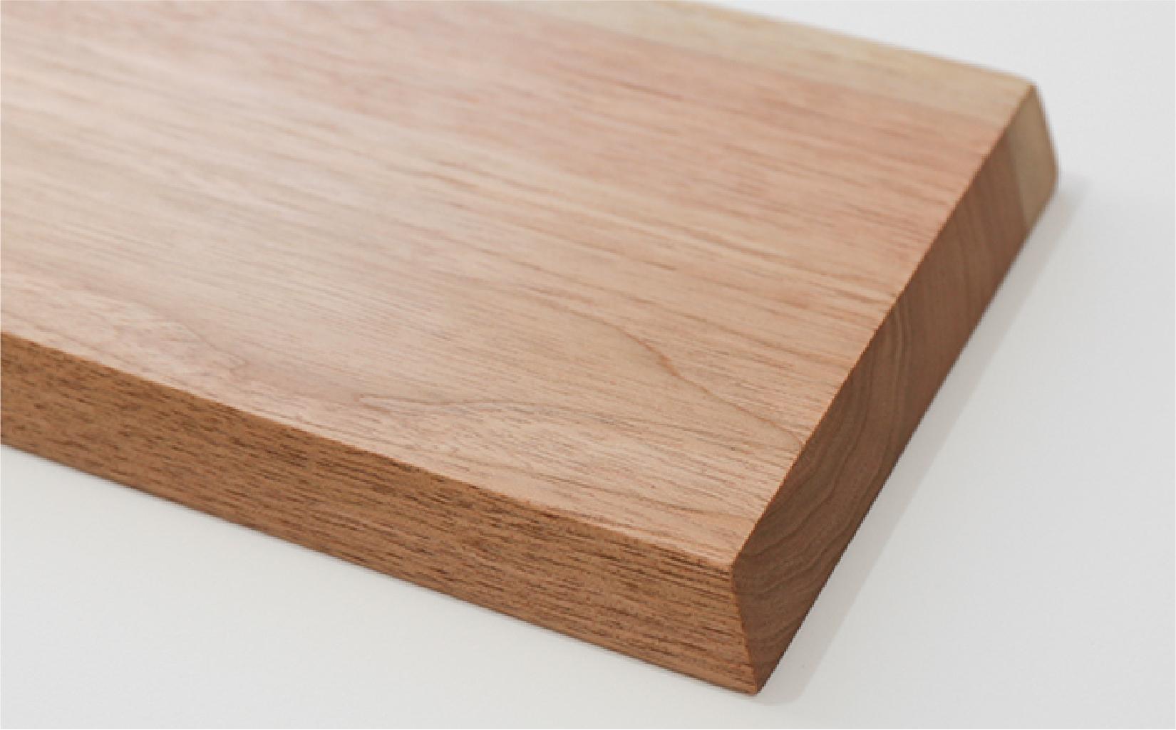 サービングボード 木製 レクタングル Lサイズ（サクラ）アウトドア用品 キャンプ 料理 調理道具□