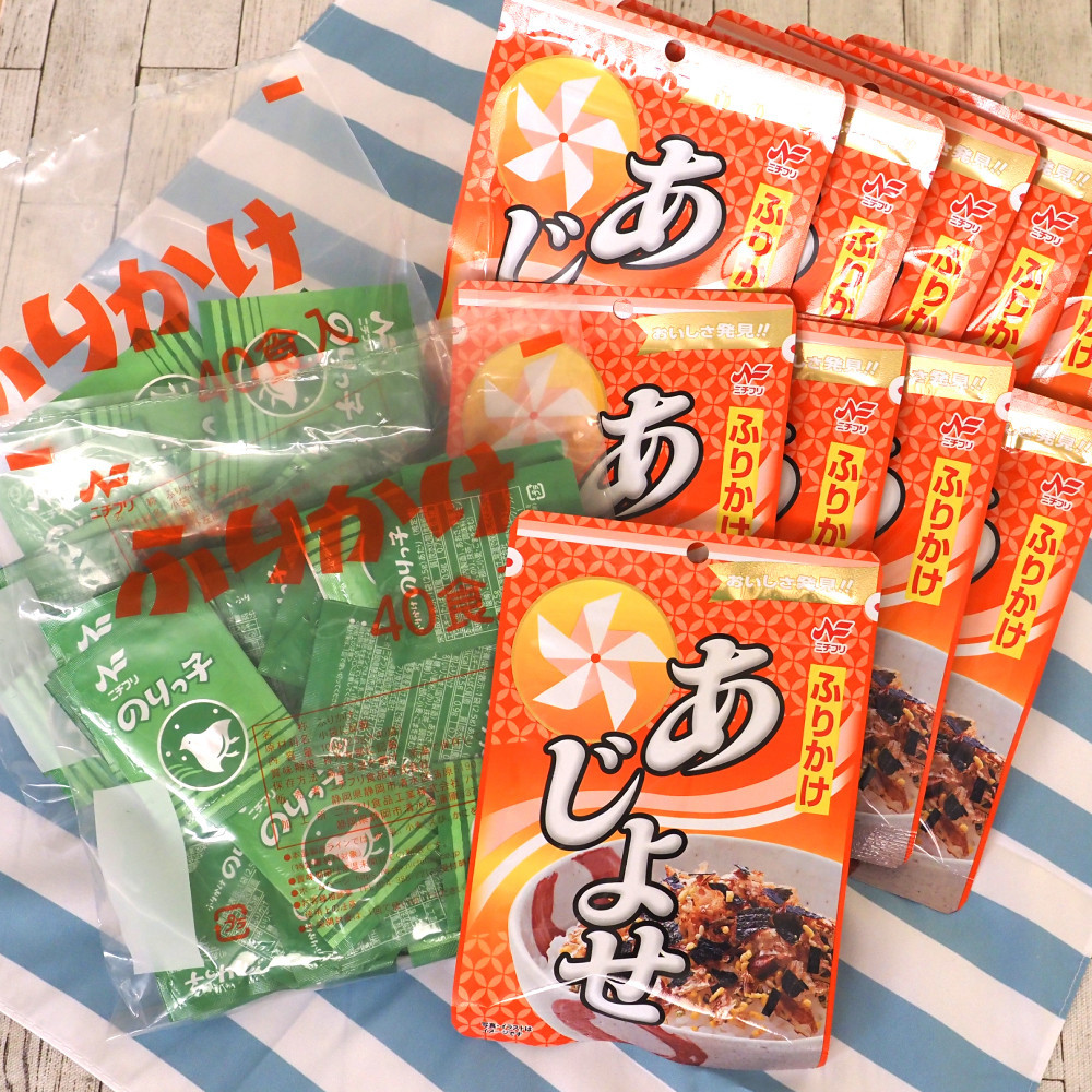 静岡のふるさとの味ふりかけあじよせ（10袋）・のりっ子（80食）セット