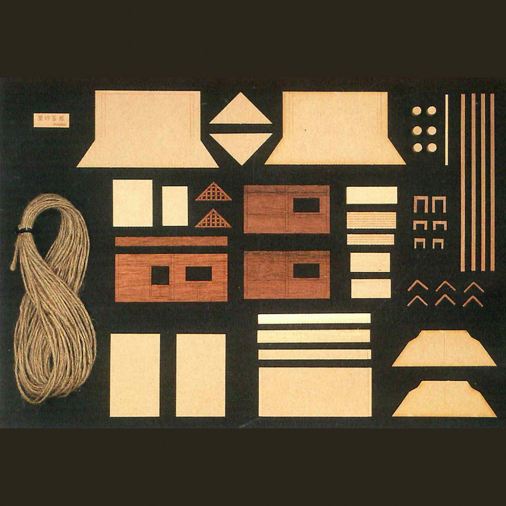 ウッディジョー　ミニ建築No.３ 里の茶屋　木製模型キット