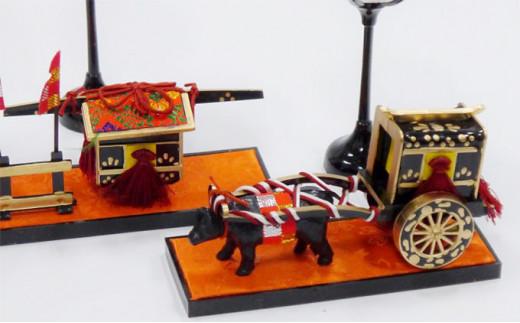 雛具「御所車御駕籠＆ぼんぼり」◆