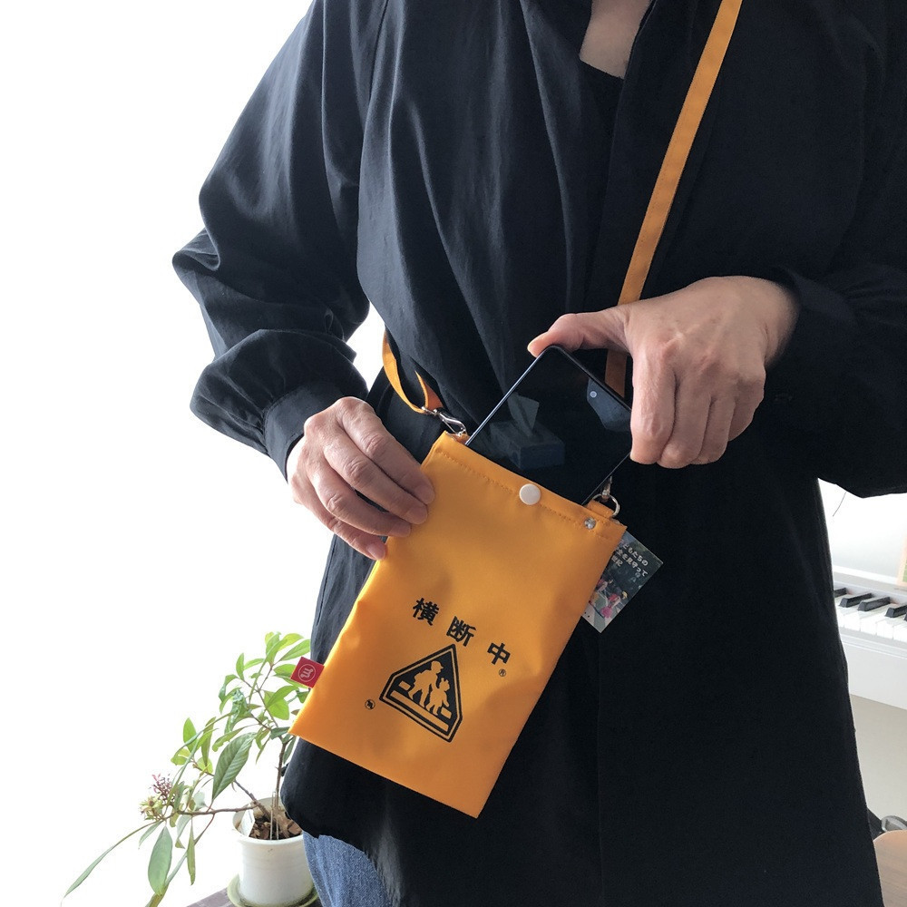 横断バッグ スマホショルダー＜オレンジ＞◆