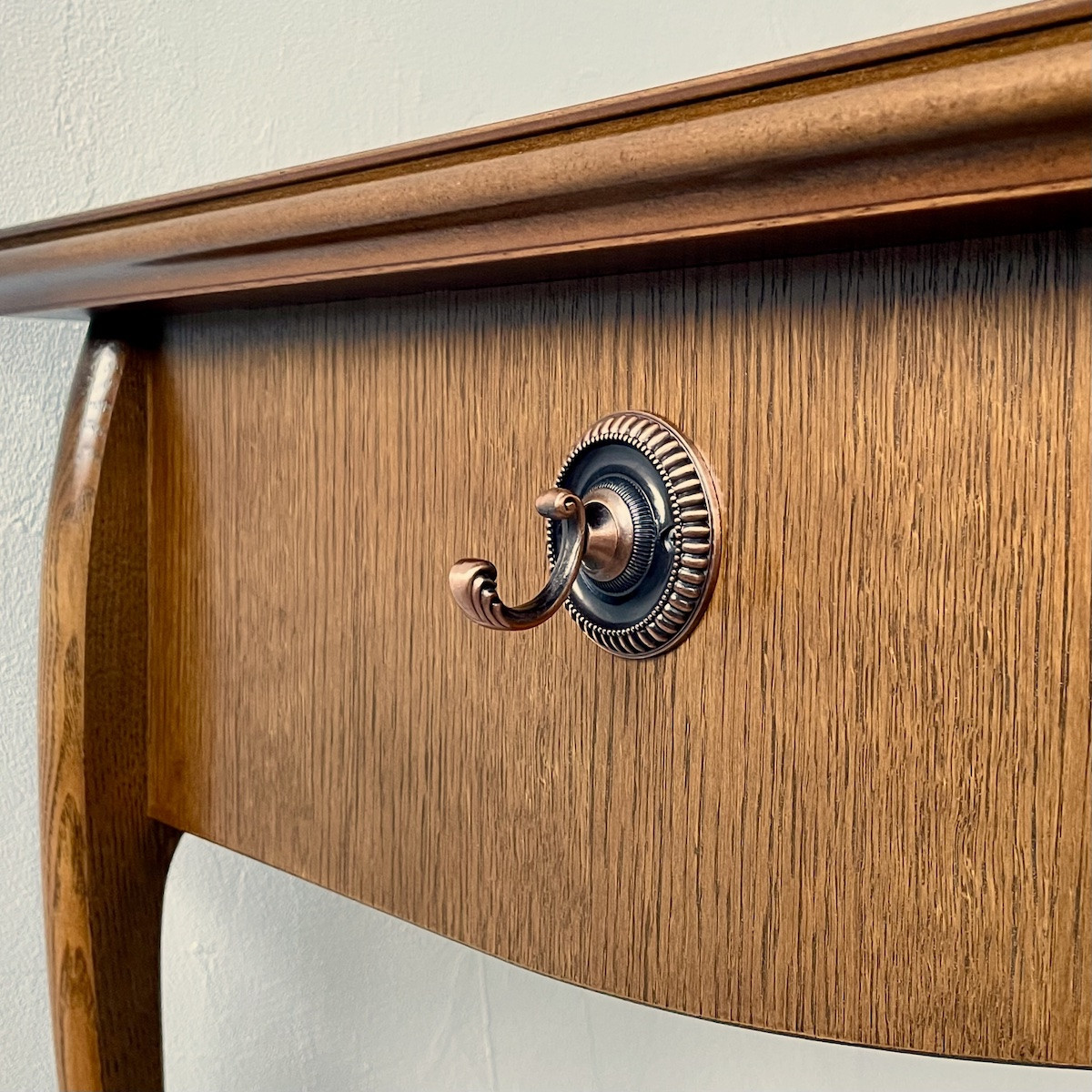 松永工房 Continue デスク1100&ワゴン280 プライベートデスク 机クラシック エレガント インテリア アンティーク調家具 木製 書斎机 ねこ脚  カンティーニュ 学習机【配送不可：沖縄・離島】