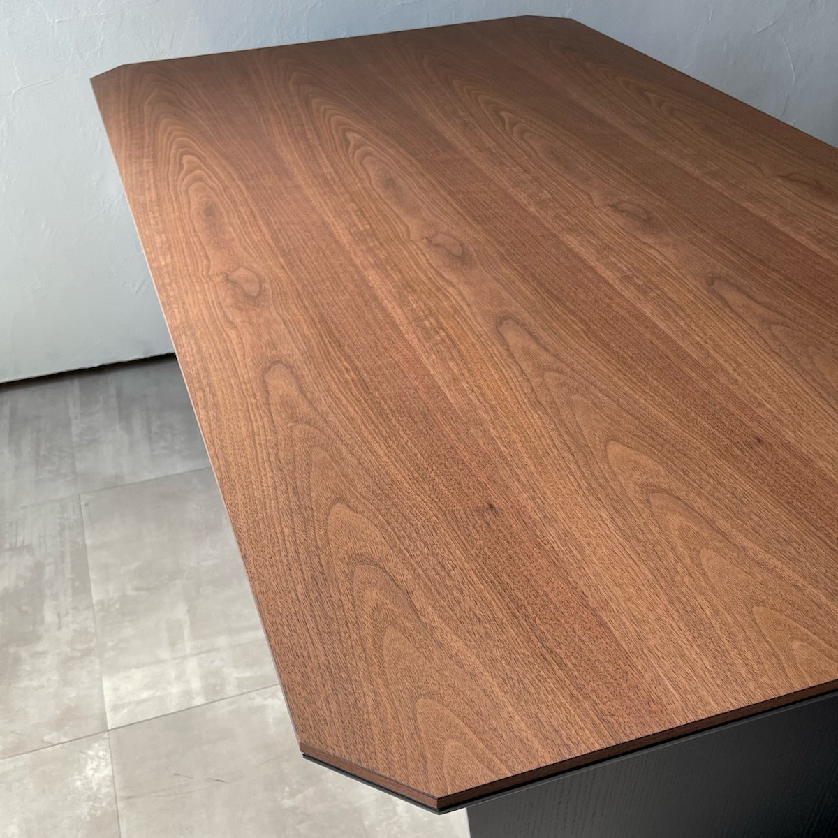 松永工房 MASTER PIECE ダイニングテーブル150 ウォールナットカラー×ブラックカラー モダンテイスト シンプルデザイン 木製 食卓テーブル リビングダイニング マスターピース【配送不可：沖縄・離島】