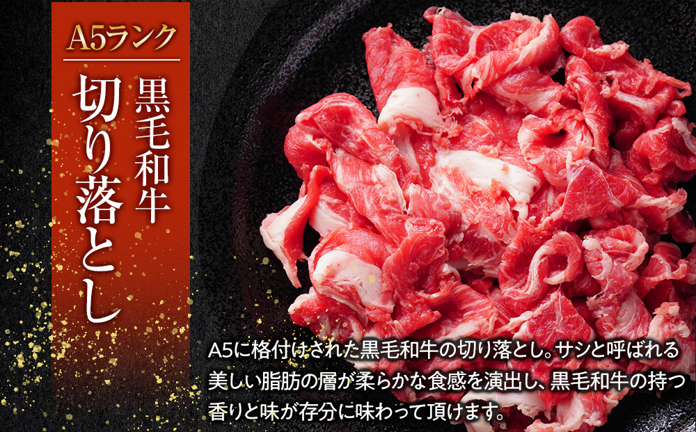 A5ランク黒毛和牛切り落とし400g【配送不可：離島】◆
