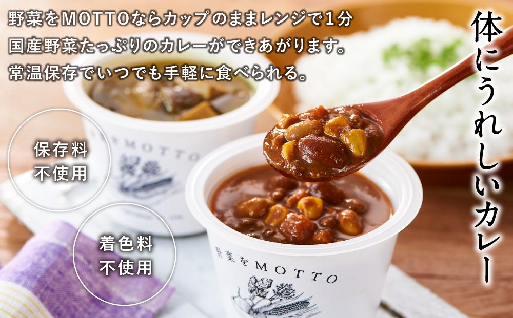 レンジで1分 野菜をMOTTO スープ カレー 3種 6個セット レトルト インスタント 国産 ダイエット ベジMOTTOスープ  具だくさん 時短 手軽◆