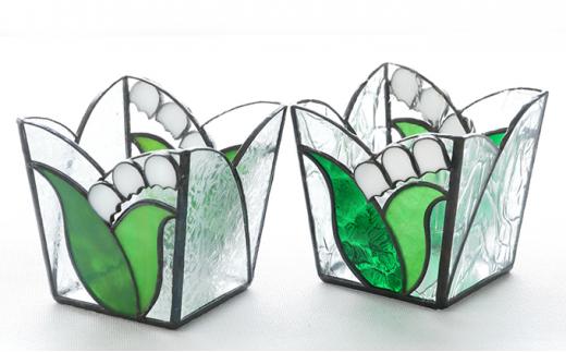 【ステンドグラス】すずらんボックス□