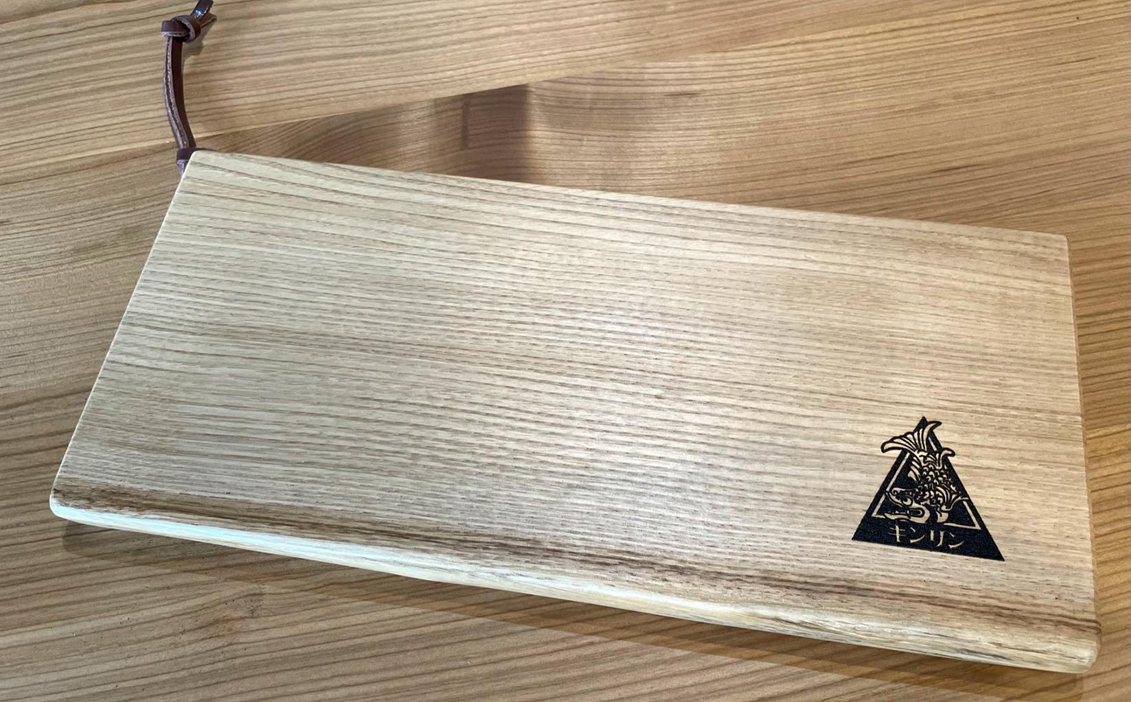 キャンピング カッティングボード 木製（クリ）まな板 アウトドア用品 キャンプ 料理 調理道具□