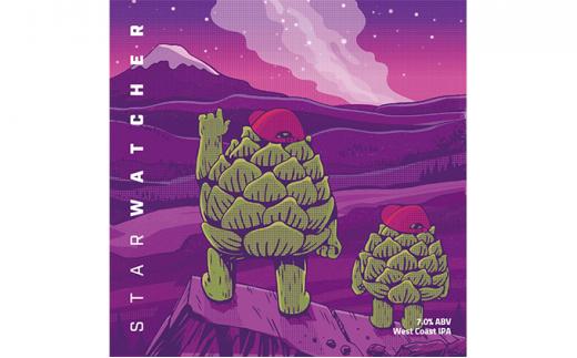 West Coast Brewing クラフトビール「Starwatcher」※500mL缶×4本Set【配送不可：離島】◆