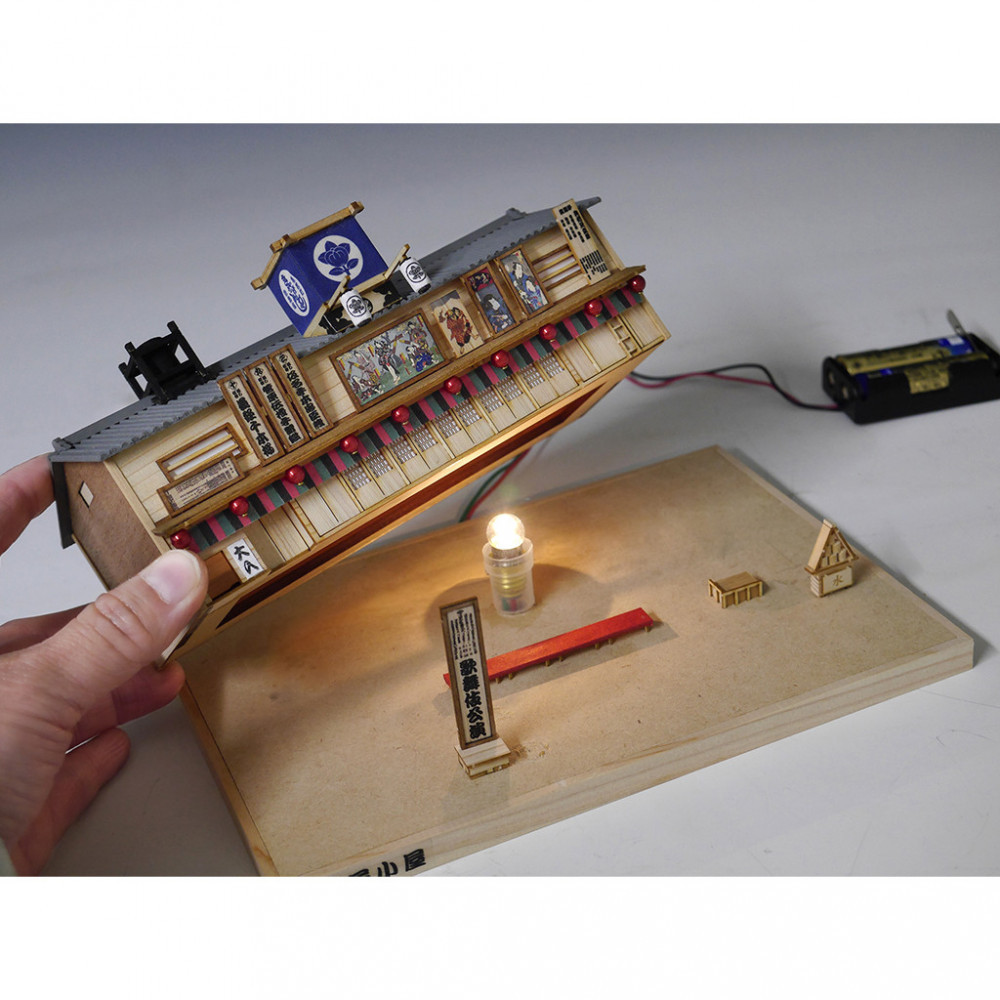 ウッディジョー　1/120　芝居小屋　木製模型キット