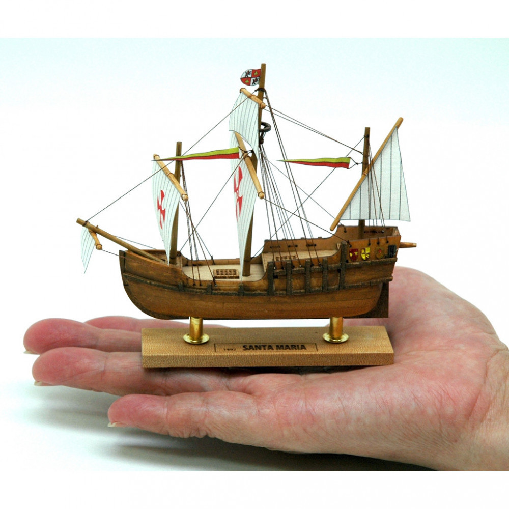 ウッディジョー　ミニ帆船　No.２　サンタマリア　木製模型キット