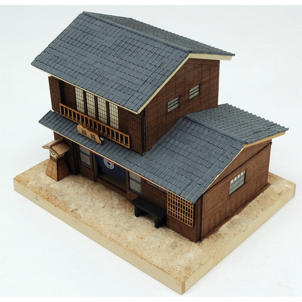 ウッディジョー　ミニ建築No.４ 旅籠（はたご）木製模型キット