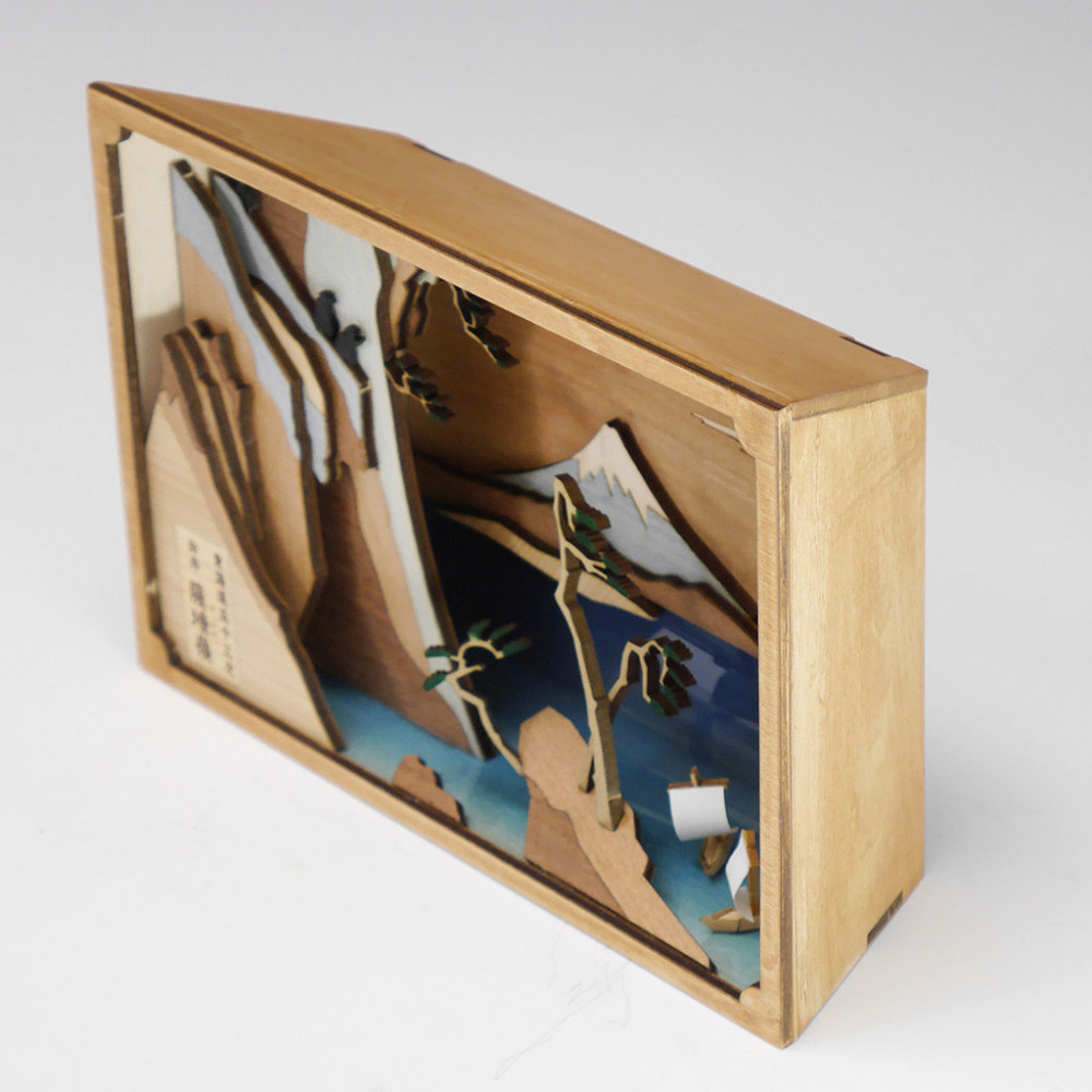 ウッディジョー　東海道五十三次シリーズ　由井薩埵嶺　木製模型キット