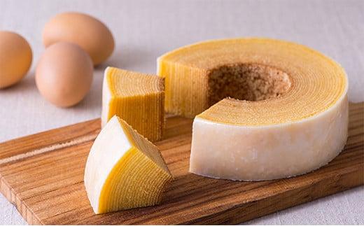 静岡抹茶＆プレーンバウムクーヘンセット（計2個）【配送不可：離島】◇