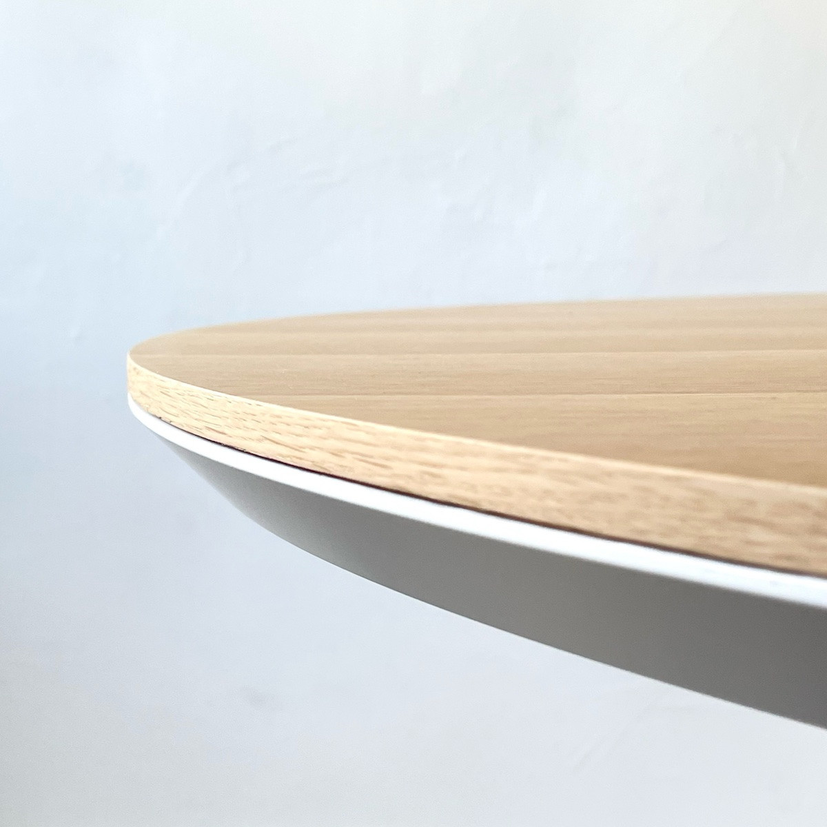 松永工房 MASTER PIECE ダイニングテーブルラウンド120 ナチュラルカラー×ホワイトカラー モダンテイスト シンプルデザイン 木製 丸テーブル リビングダイニング マスターピース【配送不可：沖縄・離島】