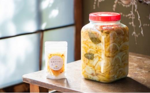 塩漬けレモン 100g×3パック 駿河レモン堂 れもん 調味料 薬味 塩レモン□