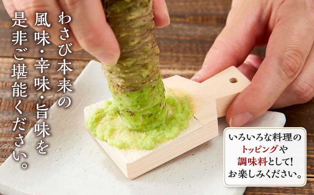 〈野櫻山葵漬〉豊セット（中辛口わさび漬・わさびのり・わさびみそ・本わさび）【配送不可：離島】■