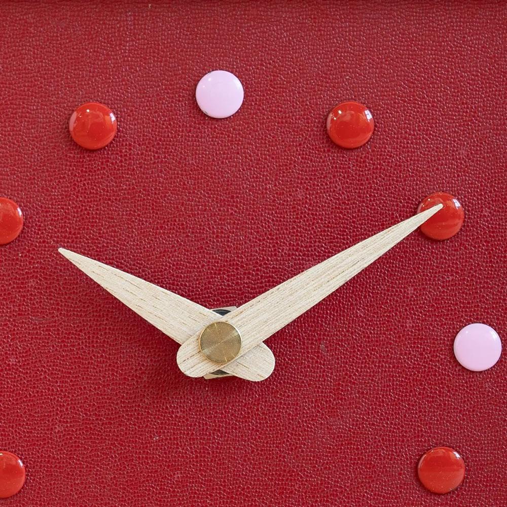 マーブルクロック（思い出つまったランドセルが家族のそばにいる暮らし）ランドセルリメイク 時計 思い出